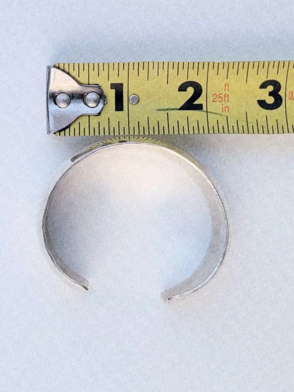 Vintage Signed Rick Werito Navajo Sterling Silver Cuff Bracelet 41g 1” Wide